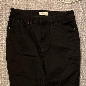 Madewell black curvy high-rise skinny jeans